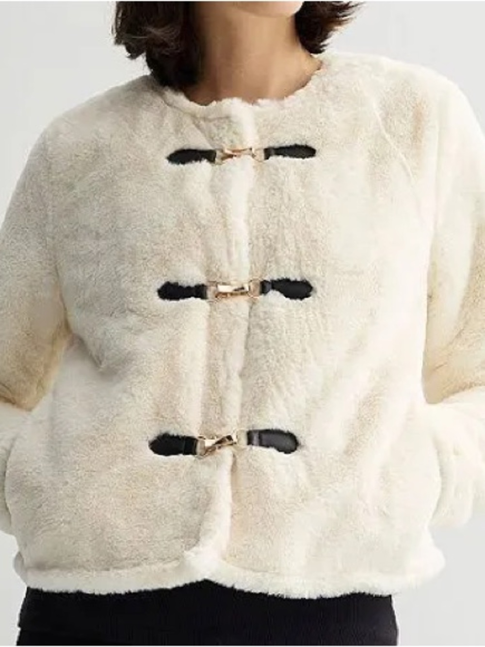 Sabrina Lauren Plush Toggle Jacket
